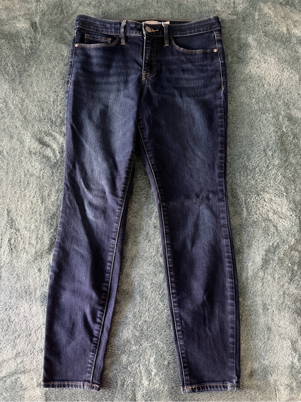 Athleta Skulptek Skinney Jeans Size 8P Dark Blue Wash